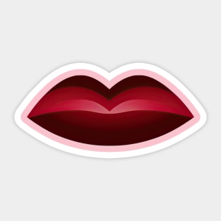 Hot Lips Sticker